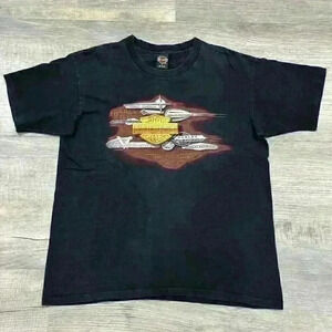 Vintage 90s Harley Davidson T Shirt Single Stitch West Coast Biker USA Sz Large